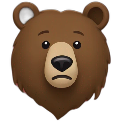Bear in Brown University gear emoji