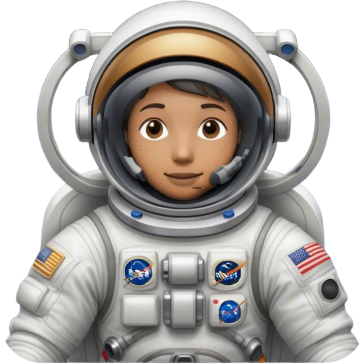 👨‍🚀 Cinematic Realistic Astronaut – A highly detailed depiction of an astronaut in a state-of-the-art space suit, floating weightlessly in the vast expanse of space. The reflective visor hides the face so we do not see the astronauts face, while intricate suit details and soft lighting create an immersive sense of realism. emoji