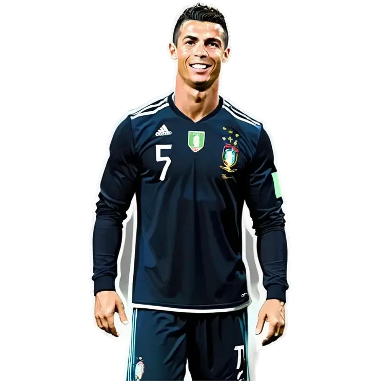 Cristiano Ronaldo con la copa el mundo  emoji