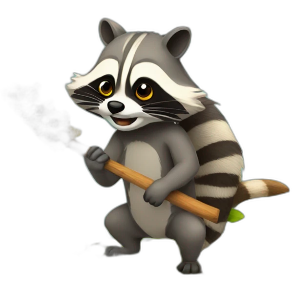 racoon killing bees emoji