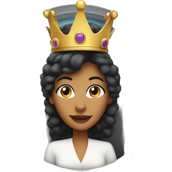 Queen rising on a plane emoji