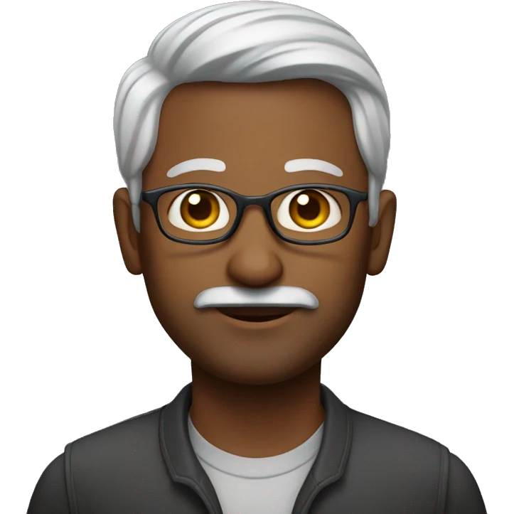 dark indian male geography teacher emoji