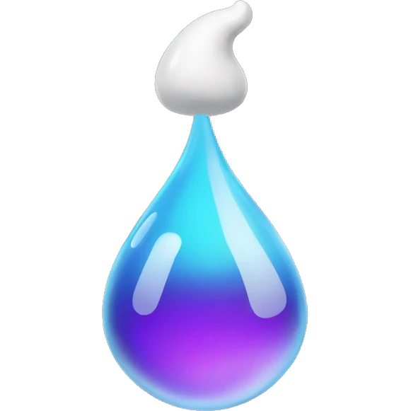 a drop of nicotine emoji