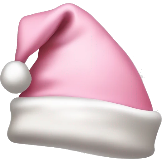 light pink santa hat emoji