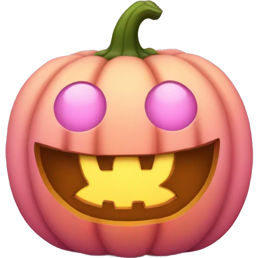 pink pumpkin  emoji
