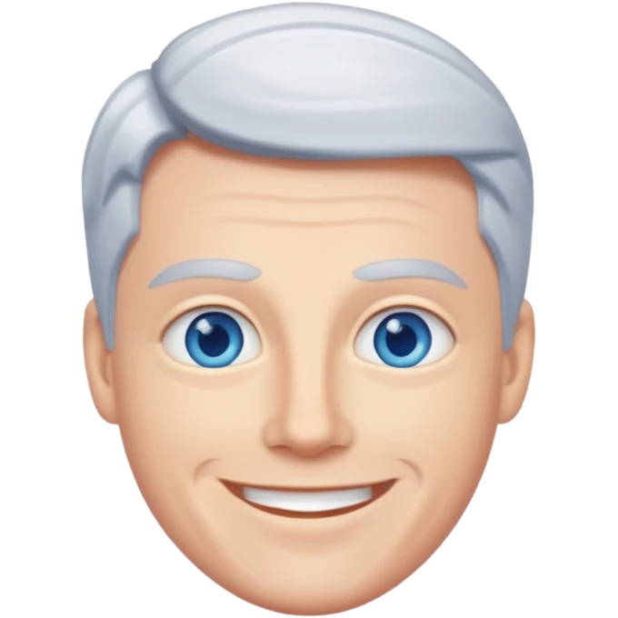 Julian Garner with blue eyes emoji