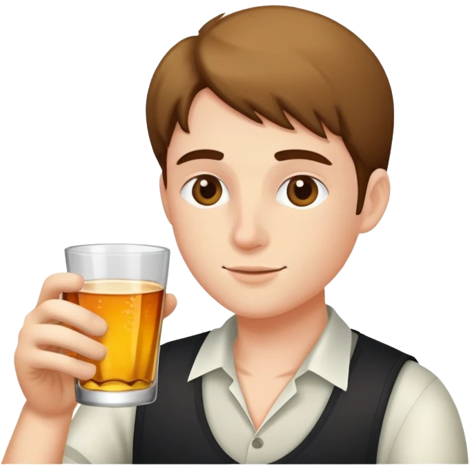 Person drinking alcohol emoji