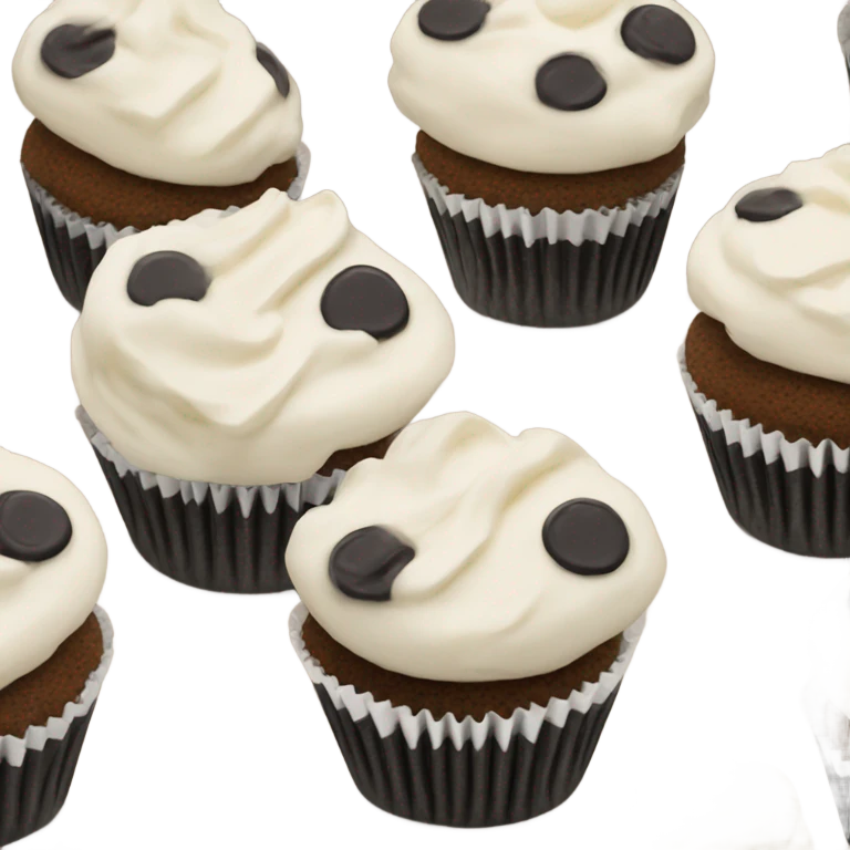 Cookies and cream cupcake  emoji