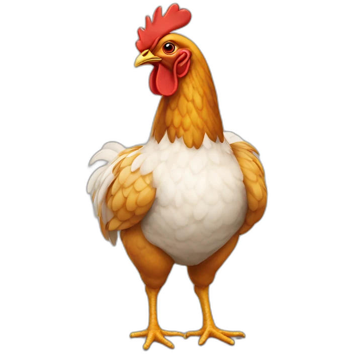 Poulet avec un maillot  emoji