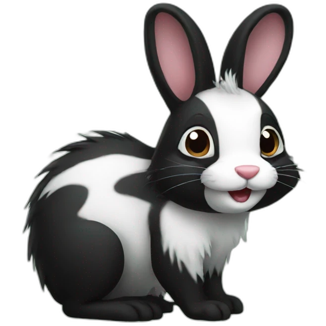 Bunny skunk emoji