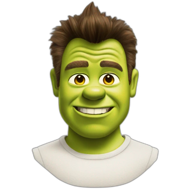 Shrek Rick astley emoji