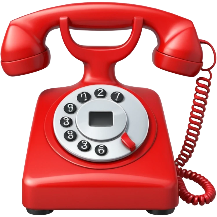 red phone calls emoji