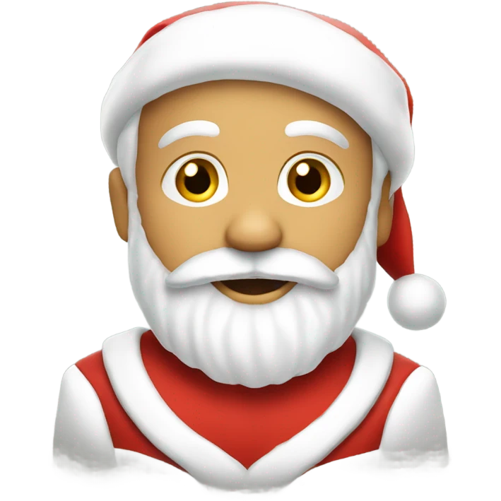 Santa with a little kid  emoji