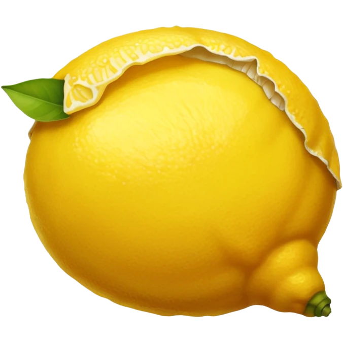 The leftovers of a lemon after making lemon juice emoji
