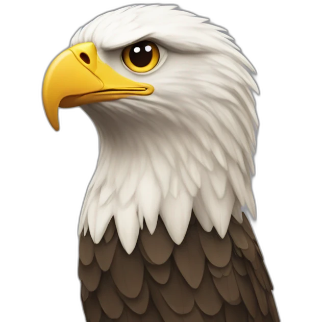 Eagle with numbrr 14 emoji