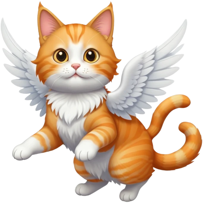 flying cat emoji