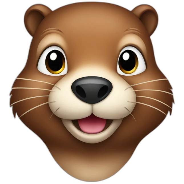cute beaver emoji