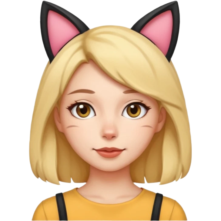 Милфа с кошачьим ушками emoji