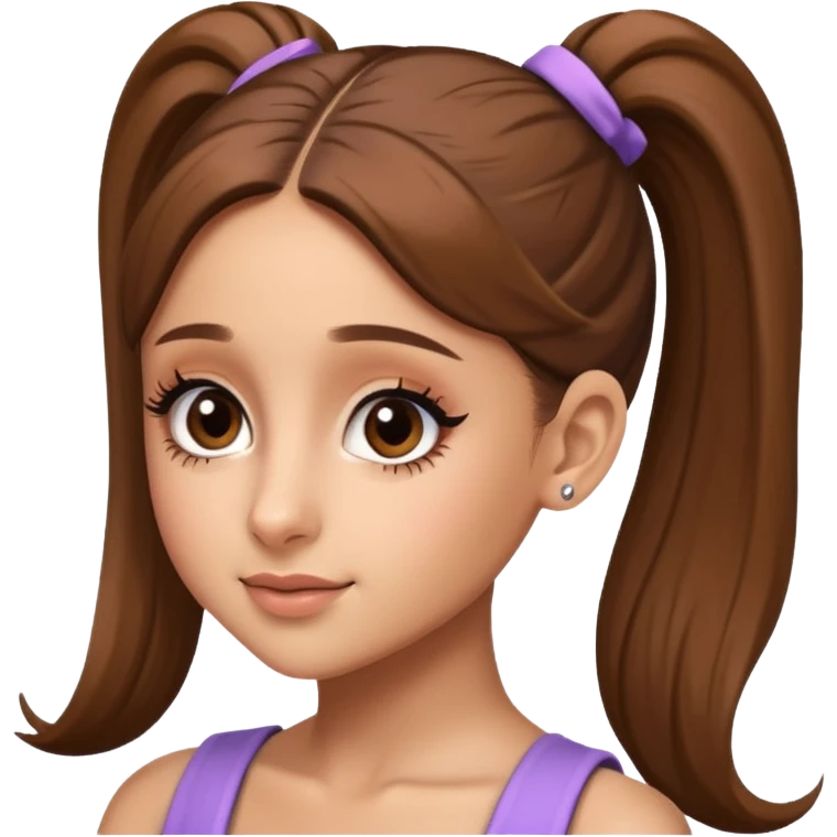 ariana grande ponytail emoji