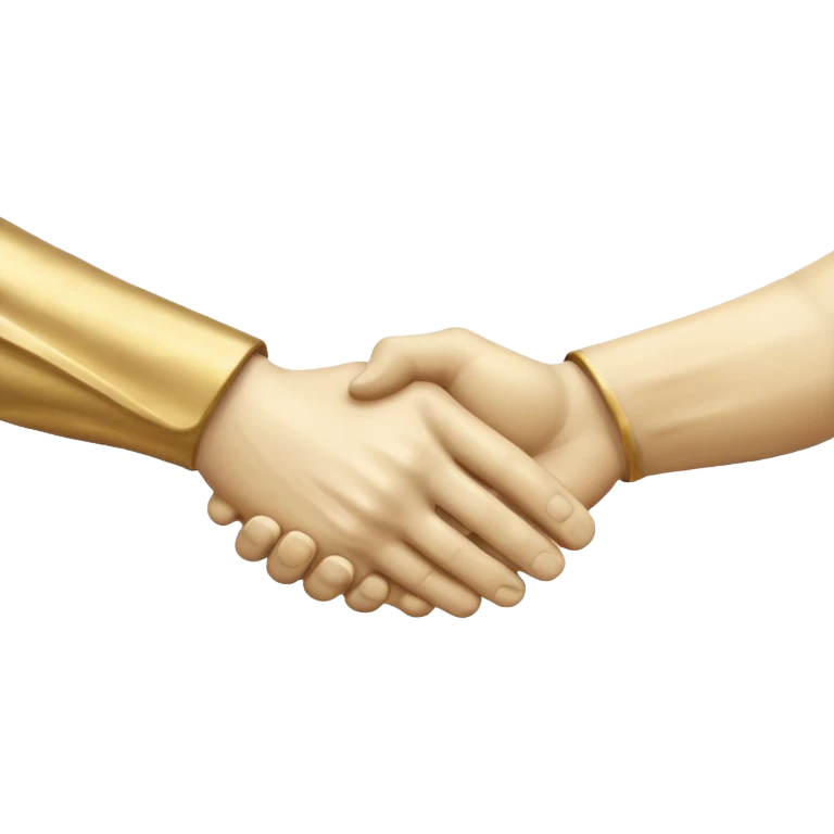 a greek statue of a handshake emoji