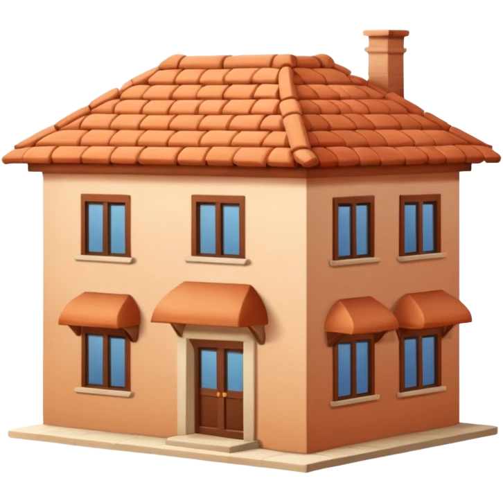 little city and small, ordinary, simple, home, Iranian-style emoji