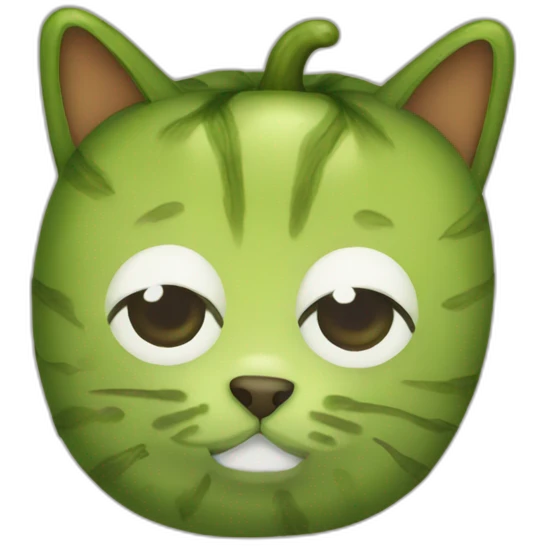 Pickle cat emoji