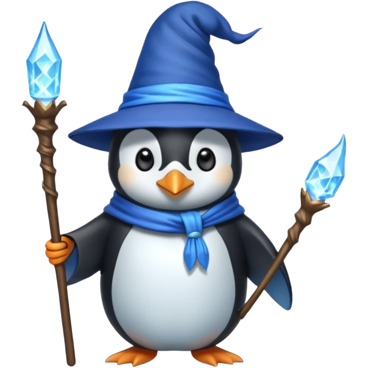 Penguin Wizard emoji