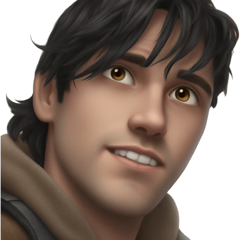 serious stare portrait portrait pose emoji