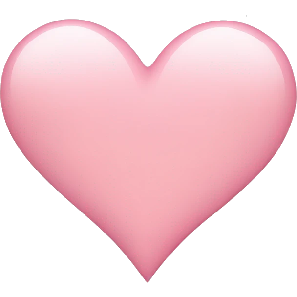 light pink heart emoji