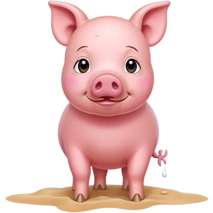 pig on the beach emoji