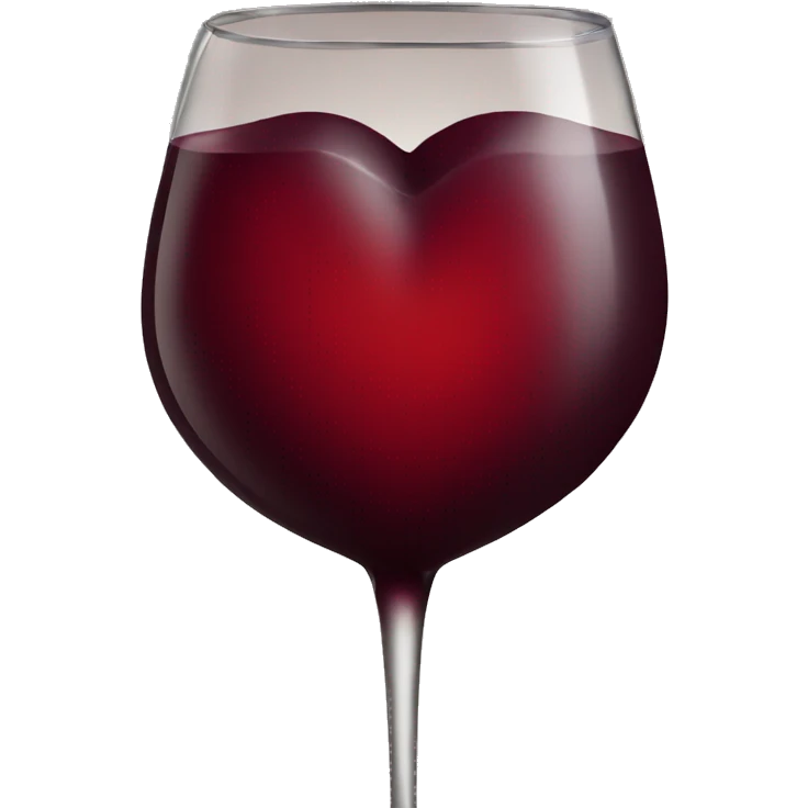 Red wine heart emoji