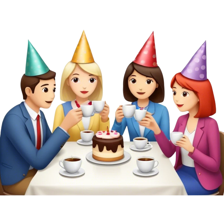 tea party in a coffee shop  emoji