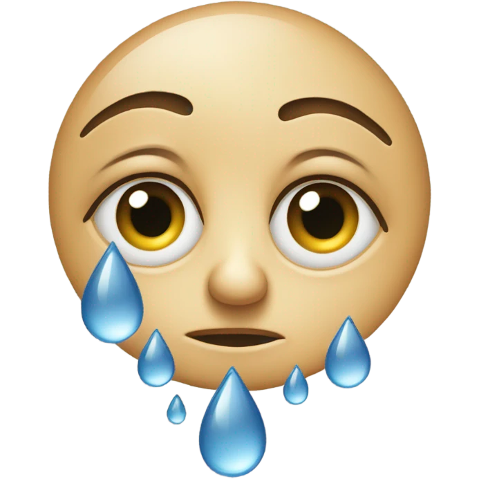 One eye cyclops crying  emoji
