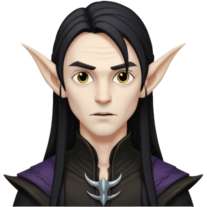 dark elf man emoji