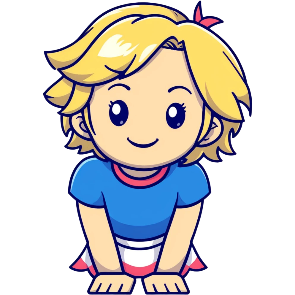 Smiling Lucy Heartfilia from Fairy Tail with blonde hair emoji