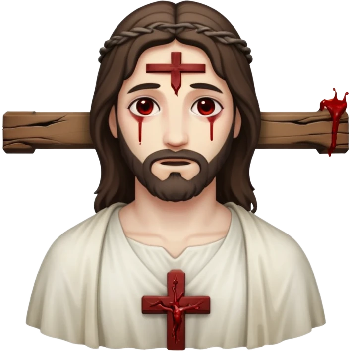 Yeshua on the cross emoji