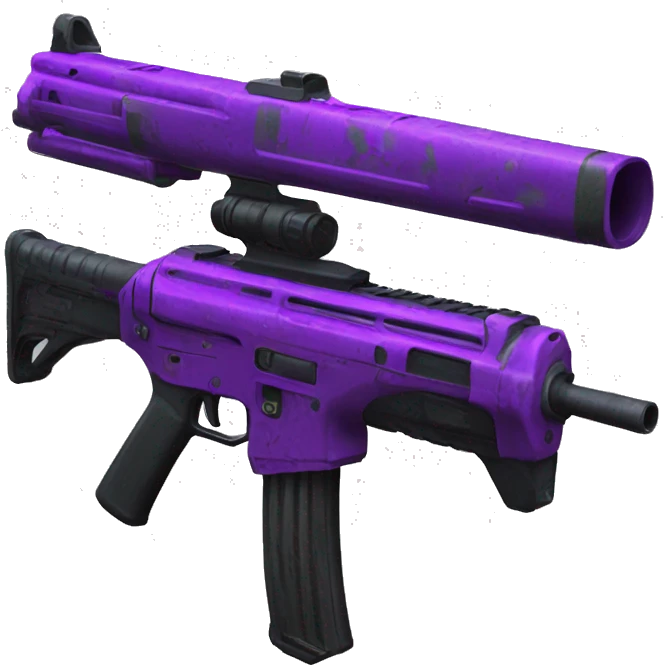 fine shyt with the new cod gun skin purplish neon emoji