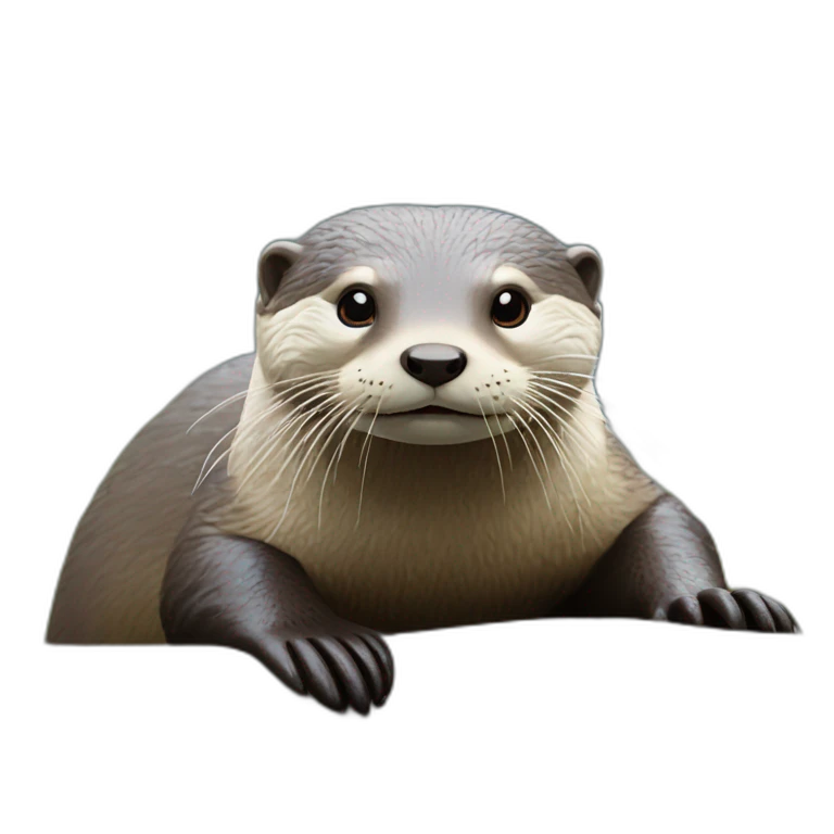 Loutre sur tortu emoji