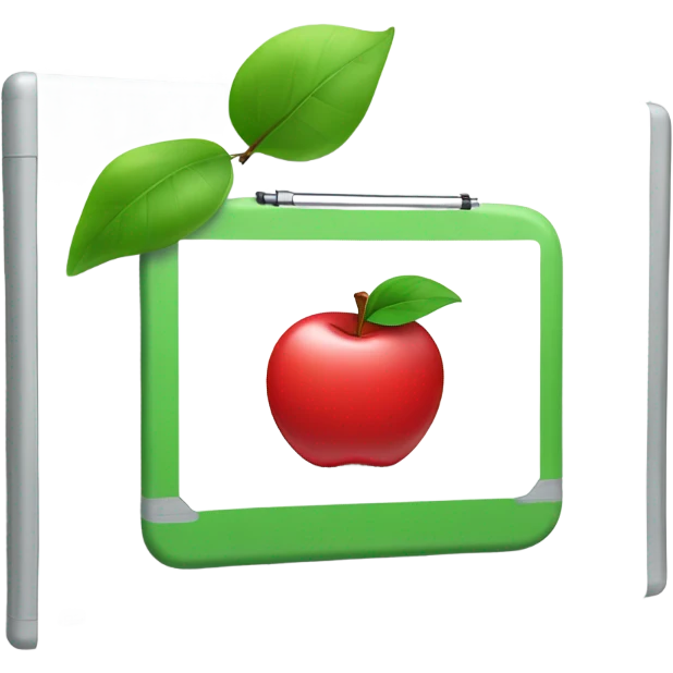 apple style emoji: whiteboard emoji