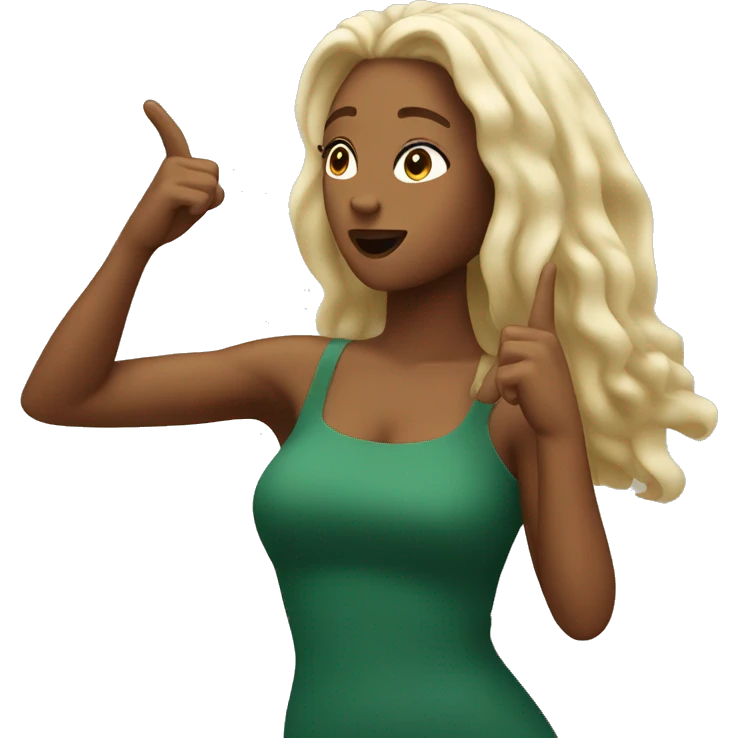 starbucks siren doing the dab emoji