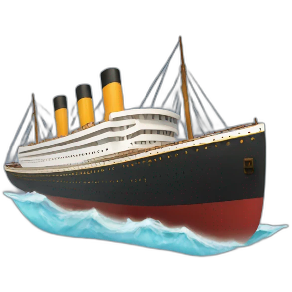 Titanic boat emoji