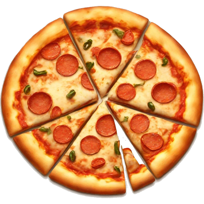 Sizzling pizza  emoji