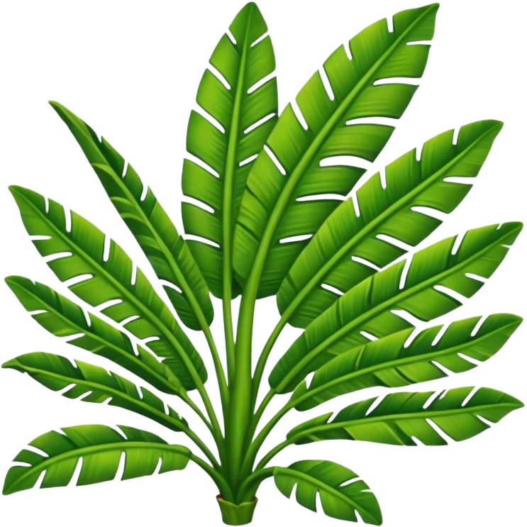 only a single banana leaf not the tree emoji