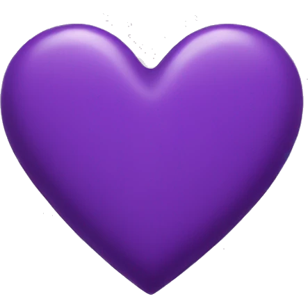 Purple heart  emoji