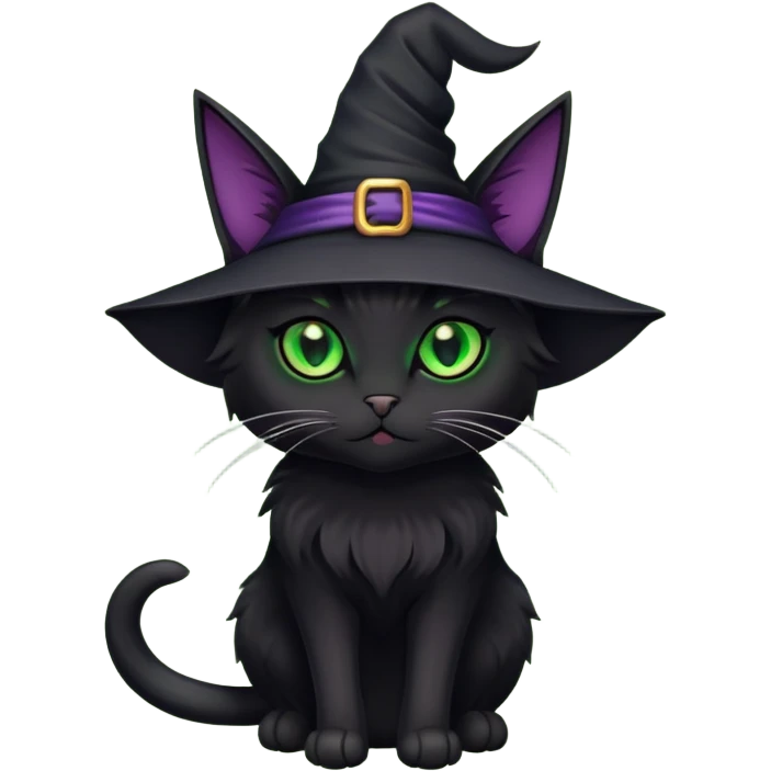 Witch cat emoji