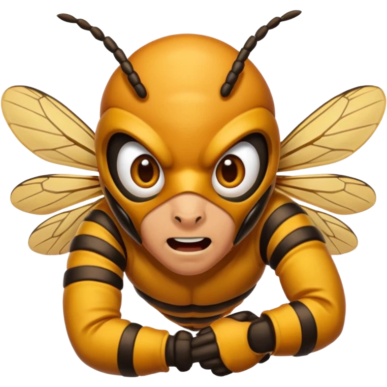 Hornet attacking man  emoji