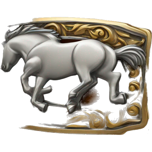 rodeo belt buckle  emoji