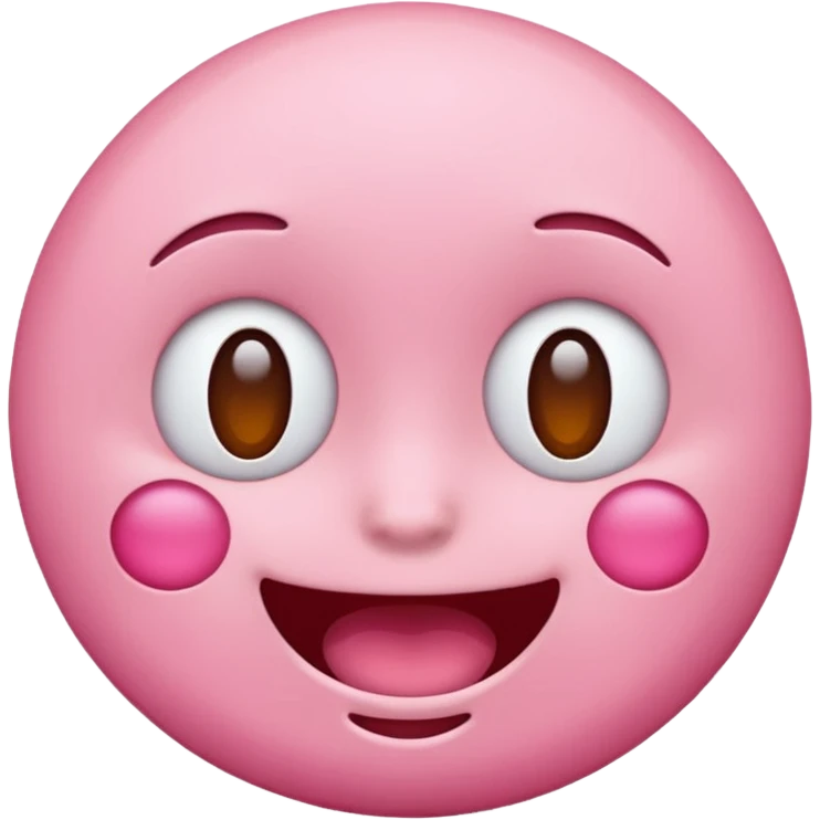 Pink emoji face emoji