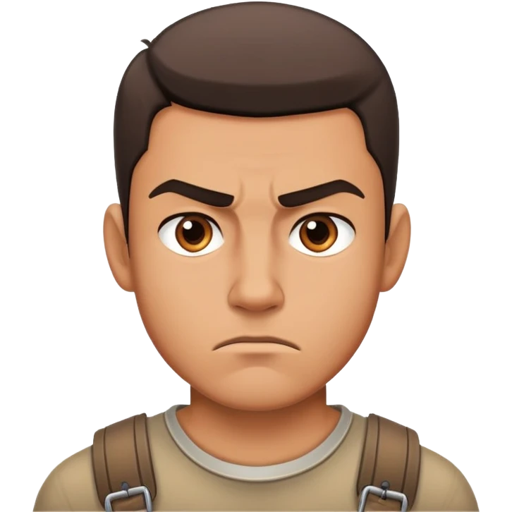 Создай образ брутального молодого человека  emoji