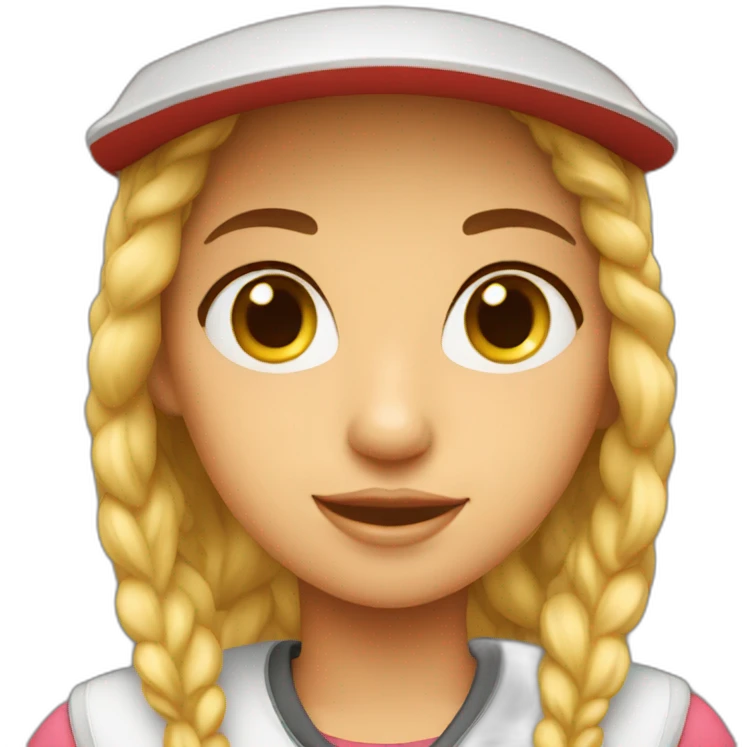 Girl with a cap emoji
